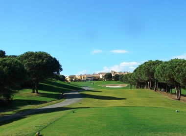 9th fairway at Los Pinos course, Alemenara golf Sotogrande Spain