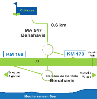 Atalaya Golf Club Marbella - map